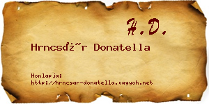 Hrncsár Donatella névjegykártya